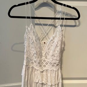 White Free People Top